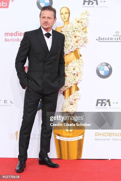 Roman Knizka during the Lola - German Film Award red carpet at Messe Berlin on April 27, 2018 in Berlin, Germany.