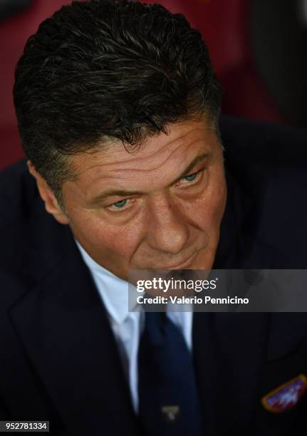 Torino FC head coach Walter Mazzari looks on during the Serie A match between Torino FC and SS Lazio at Stadio Olimpico di Torino on April 29, 2018...