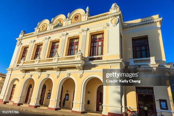 teatro tomás terry in cienfuegos - teatro landmark sunshine stock pictures, royalty-free photos & images