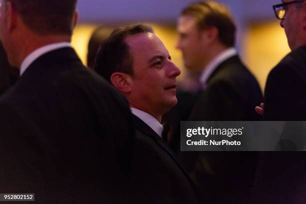 Former White House chief of staff Reince Priebus , attends the White House Correspondents' Association dinner at The Washington Hilton in Washington,...