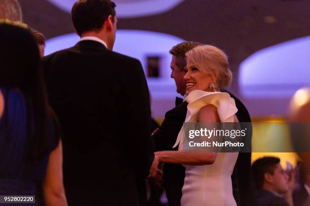 Kellyanne Conway , Counselor to the President Trump, attends the White House Correspondents' Association dinner at The Washington Hilton in...