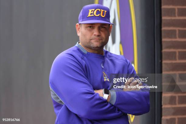 East Carolina head coach Cliff Godwin during a game between the Houston Cougars and the East Carolina Pirates at Lewis Field at Clark LeClair Stadium...