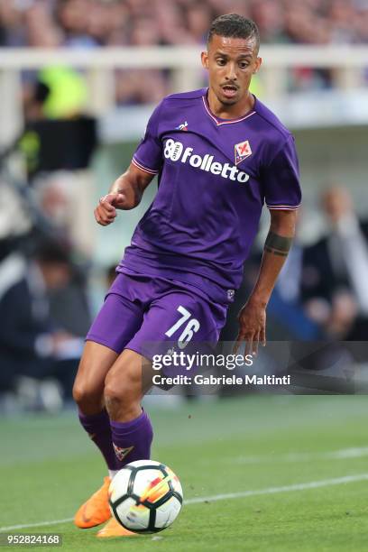 Bruno Gaspar of ACF Fiorentina in action during the serie A match between ACF Fiorentina and SSC Napoli at Stadio Artemio Franchi on April 29, 2018...