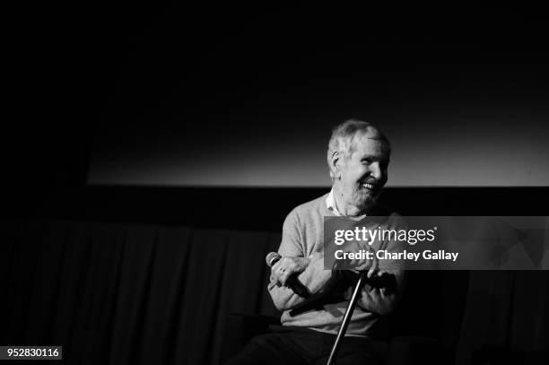 Director Robert Benton speaks onstage at the screening of 'Places in the Heart' during day 4 of the 2018 TCM Classic Film Festival on April 29, 2018...