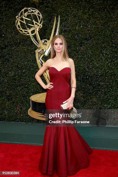 Kelly Kruger attends the 45th annual Daytime Emmy Awards at Pasadena Civic Auditorium on April 29, 2018 in Pasadena, California.