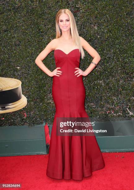 Kelly Kruger attends the 45th annual Daytime Emmy Awards at Pasadena Civic Auditorium on April 29, 2018 in Pasadena, California.