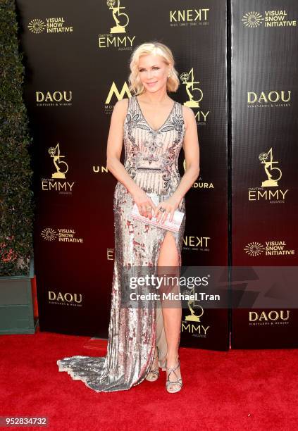 Katherine Kelly Lang attends the 45th annual Daytime Emmy Awards at Pasadena Civic Auditorium on April 29, 2018 in Pasadena, California.