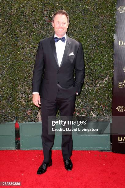 Chris Harrison attends the 45th annual Daytime Emmy Awards at Pasadena Civic Auditorium on April 29, 2018 in Pasadena, California.