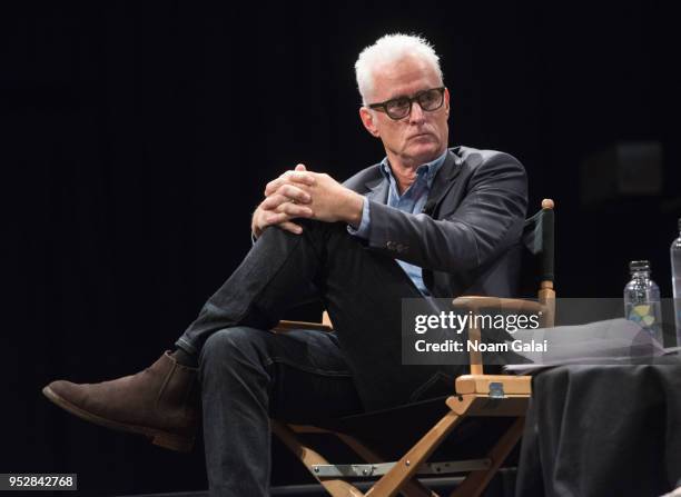 John Slattery speaks at the 'Lessons From A School Shooting' screening during 2018 Tribeca Film Festival on April 29, 2018 in New York City.