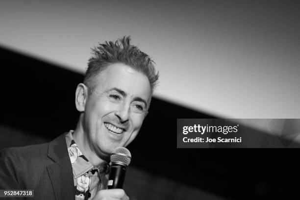 Actor Alan Cumming speaks onstage at 'Hamlet' during day 4 of the 2018 TCM Classic Film Festival on April 29, 2018 in Hollywood, California. 350482.