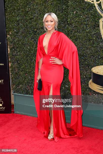 Eve attends the 45th annual Daytime Emmy Awards at Pasadena Civic Auditorium on April 29, 2018 in Pasadena, California.