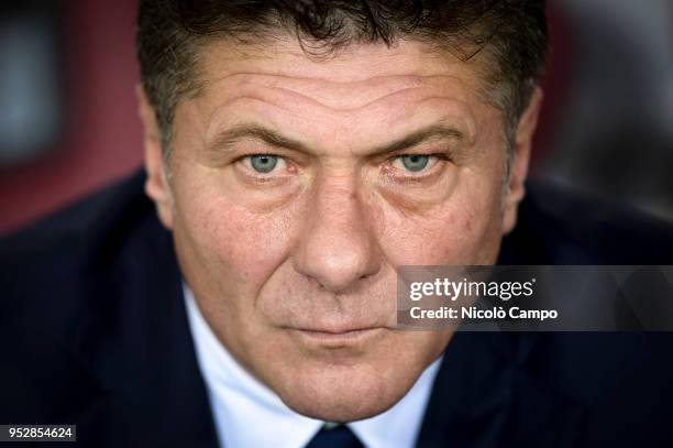 Walter Mazzarri, head coach of Torino FC, looks on prior to the Serie A football match between Torino FC and SS Lazio. SS Lazio won 1-0 over Torino...