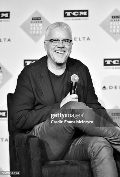 Actor Tim Robbins speaks onstage at the screening of 'Bull Durham' during day 4 of the 2018 TCM Classic Film Festival on April 29, 2018 in Hollywood,...