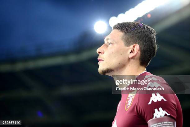 Andrea Belotti of Torino FC during the Serie A football match between Torino Fc and Ss Lazio. SS Lazio wins 1-0 over Torino Fc.