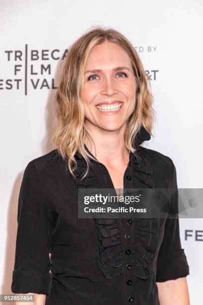 Rae Becka attends the screening of 'Maine' during the 2018 Tribeca Film Festival at Cinepolis Chelsea, Manhattan.