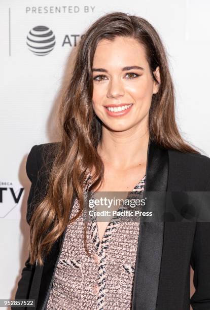 Laia Costa attends the screening of 'Maine' during the 2018 Tribeca Film Festival at Cinepolis Chelsea, Manhattan.