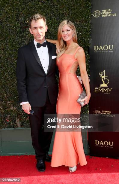 Michelle Stafford attends the 45th annual Daytime Emmy Awards at Pasadena Civic Auditorium on April 29, 2018 in Pasadena, California.
