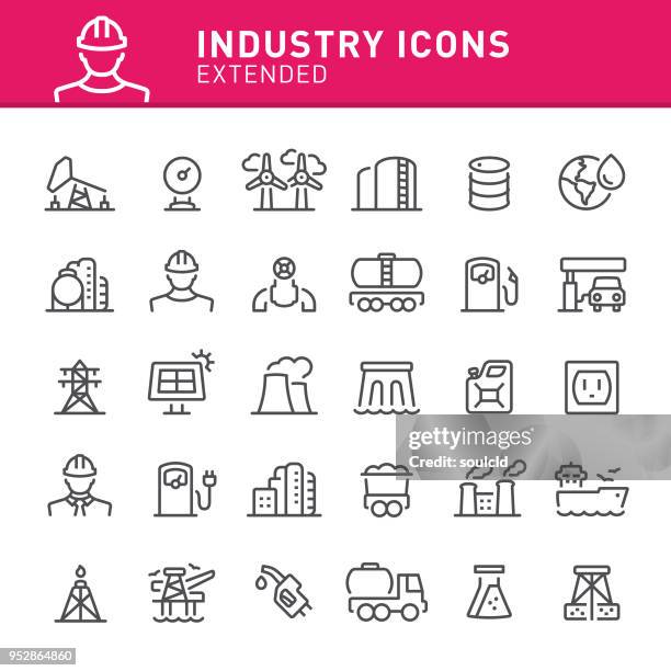 industrie symbole - atomkraftwerk stock-grafiken, -clipart, -cartoons und -symbole