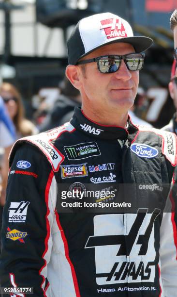 Clint Bowyer, Stewart-Haas Racing, Ford Haas Automation Demo Day during Qualifying for the 49th annual Geico 500 on Saturday April 28,2018 at...