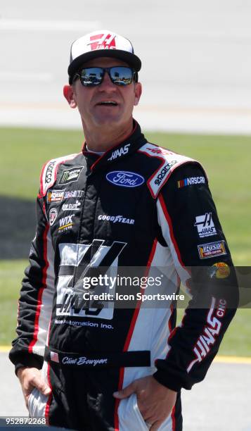 Clint Bowyer, Stewart-Haas Racing, Ford Haas Automation Demo Day during Qualifying for the 49th annual Geico 500 on Saturday April 28,2018 at...