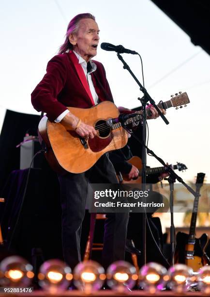 Gordon Lightfoot performs onstage during 2018 Stagecoach California's Country Music Festival at the Empire Polo Field on April 29, 2018 in Indio,...