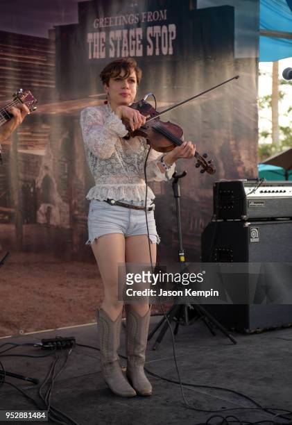 Lillie Mae performs onstage during 2018 Stagecoach California's Country Music Festival at the Empire Polo Field on April 29, 2018 in Indio,...