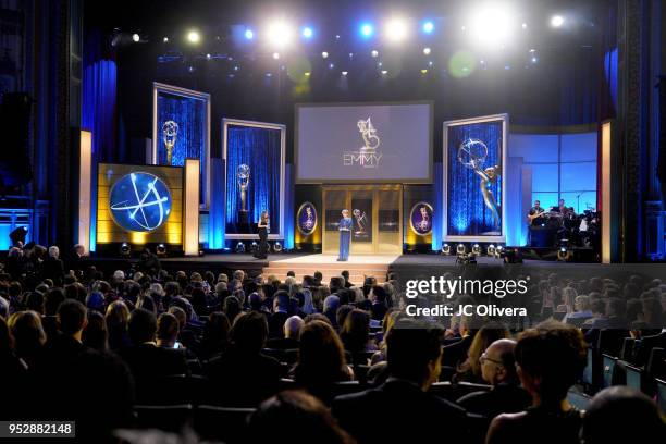 Jane Pauley speaks onstage during the 45th annual Daytime Emmy Awards at Pasadena Civic Auditorium on April 29, 2018 in Pasadena, California.