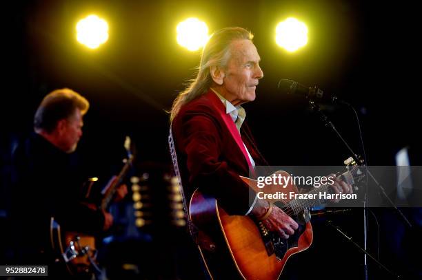 Gordon Lightfoot performs onstage during 2018 Stagecoach California's Country Music Festival at the Empire Polo Field on April 29, 2018 in Indio,...