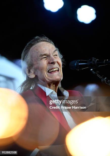 Gordon Lightfoot performs onstage during 2018 Stagecoach California's Country Music Festival at the Empire Polo Field on April 29, 2018 in Indio,...