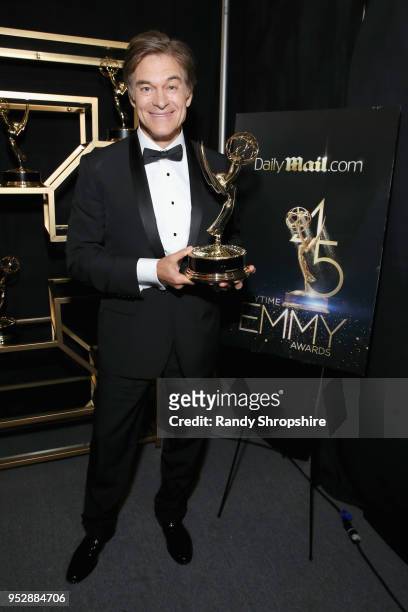 The Dr. Oz Show' host Dr. Mehmet Oz, winner of Outstanding Talk Show Informative, attends the DailyMail.com & DailyMailTV Trophy Room at the Daytime...