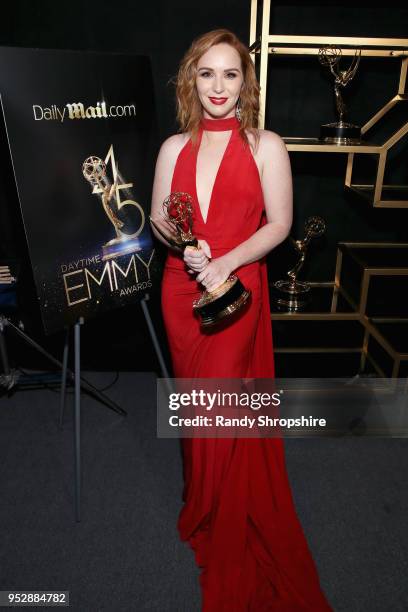 The Young and the Restless' actor Camryn Grimes, winner of Outstanding Supporting Actress In A Drama Series, attends the DailyMail.com & DailyMailTV...