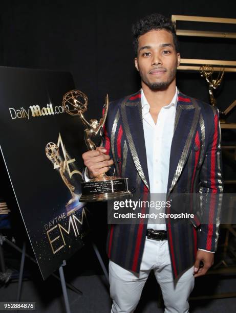 The Bold and the Beautiful' actor Rome Flynn, winner of Outstanding Younger Actor In A Drama Series, attends the DailyMail.com & DailyMailTV Trophy...