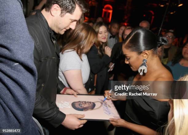 Tiffany Haddish attends the For Your Consideration Red Carpet Event for TBS' Hipsters and O.G.'s at Steven J. Ross Theatre on the Warner Bros. Lot on...