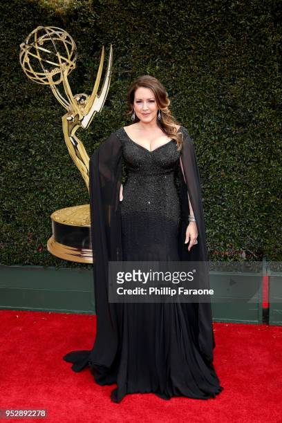 Joely Fisher attends the 45th annual Daytime Emmy Awards at Pasadena Civic Auditorium on April 29, 2018 in Pasadena, California.