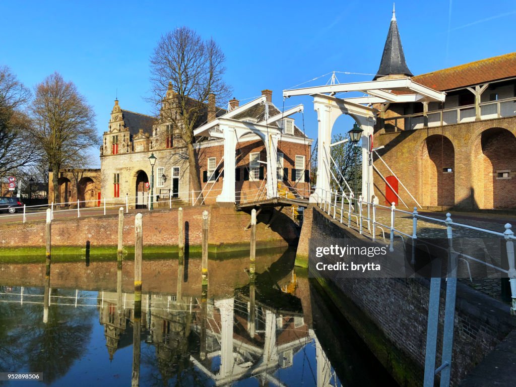 Draw bridge in Zierikzee, Zeeland,Netherlands