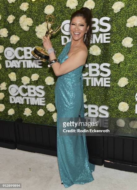Daytime Emmy Award winner Julie Chen attends the CBS Daytime Emmy After Party at Pasadena Convention Center on April 29, 2018 in Pasadena, California.