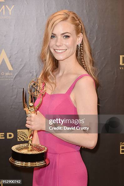 Chloe Lanier attends the 2018 Daytime Emmy Awards Press Room at... News
