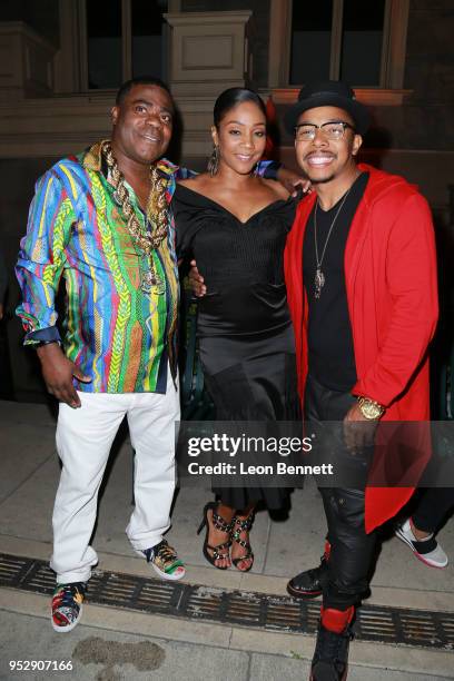 Actors Tracy Morgan, Tiffany Haddish and Allen Maldonado attends the after party during theTBS' FYC Event For "The Last O.G." And "Search Party" at...