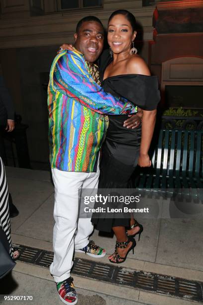 Actors Tracy Morgan and Tiffany Haddish attend the after party during theTBS' FYC Event For "The Last O.G." And "Search Party" at Steven J. Ross...