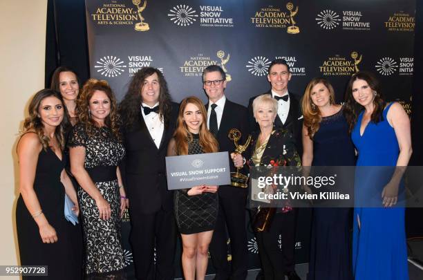 Sierra Domb and the cast of 'Days of Our Lives' at 45th Daytime Emmy Awards - Backstage with the Visual Snow Initiative on April 29, 2018 in Los...