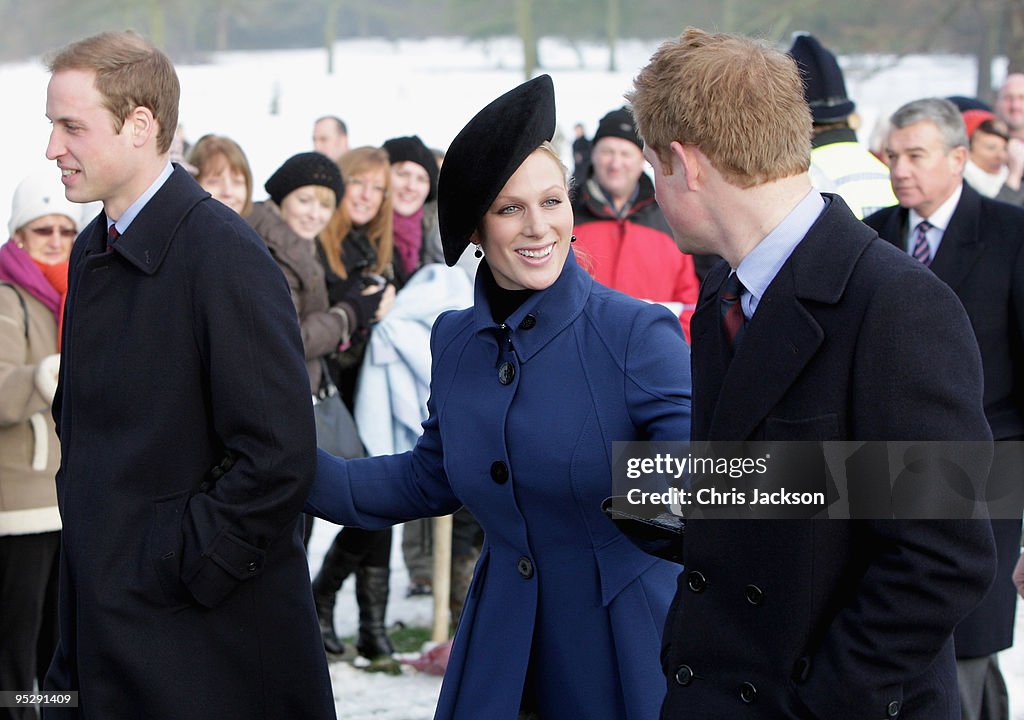 Royals Attend Christmas Day Service At Sandringham