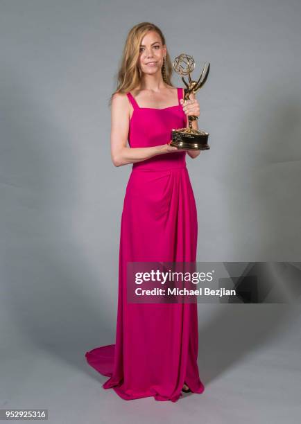 Chloe Lanier poses for portrait at 45th Daytime Emmy Awards - Portraits by The Artists Project Sponsored by the Visual Snow Initiative on April 29,...