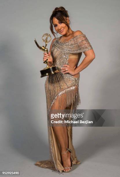 Adrienne Bailon poses for portrait at 45th Daytime Emmy Awards - Portraits by The Artists Project Sponsored by the Visual Snow Initiative on April...