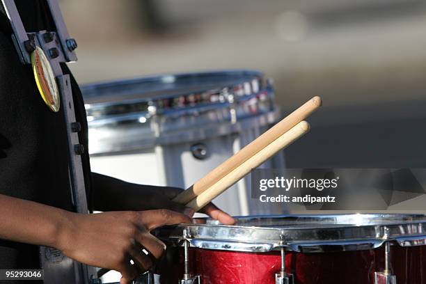 drummer - slaginstrument stockfoto's en -beelden