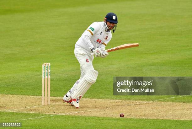 Alastair Cook of Essex bats during day four of the Specsavers County Championship Division One match between Hampshire and Essex at Ageas Bowl on...