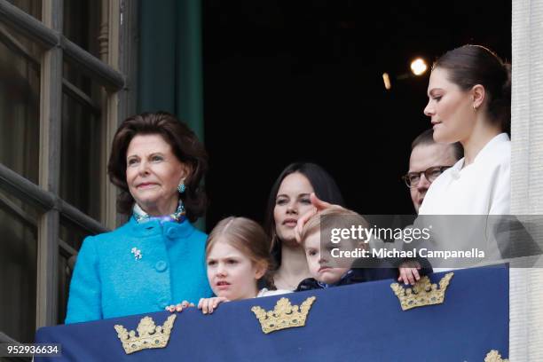 Queen Silvia of Sweden, Princess Sofia, Duchess of Varmland, Princess Estelle, Duchess of Ostergotland, Prince Daniel, Duke of Vastergotland, Prince...