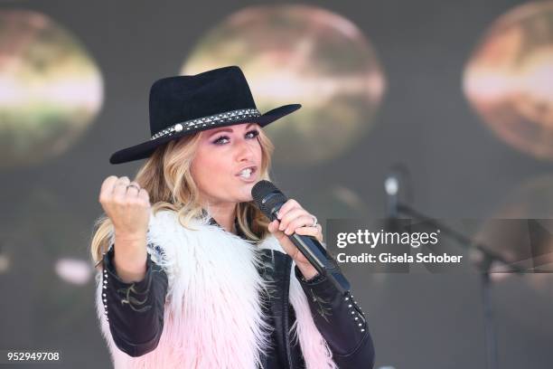 Helene Fischer performs at the Top of the Mountain Closing Concert at Idalp stage on April 30, 2018 in Ischgl, Austria.