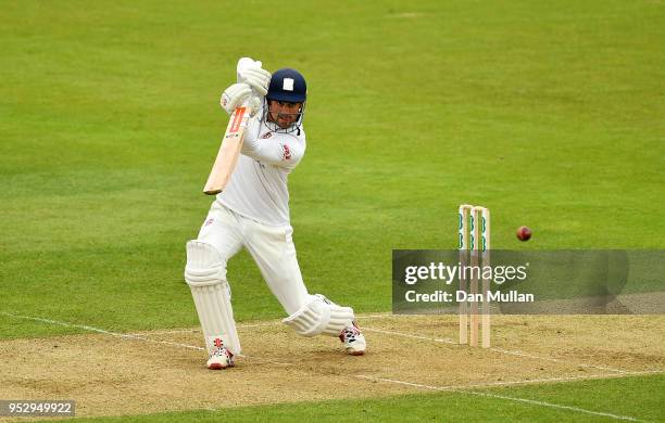 Alastair Cook of Essex bats during day four of the Specsavers County Championship Division One match between Hampshire and Essex at Ageas Bowl on...