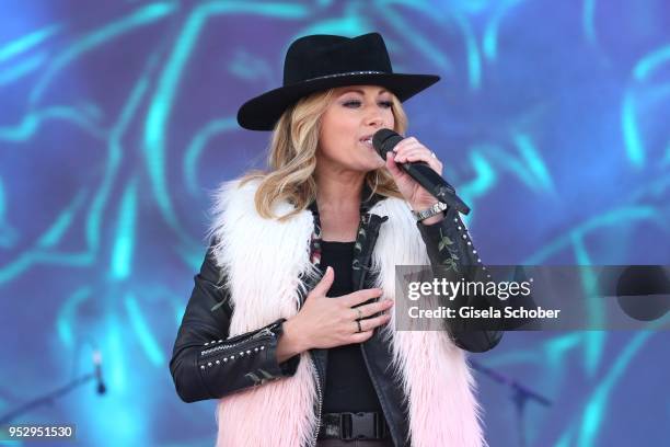 Helene Fischer performs at the Top of the Mountain Closing Concert at Idalp stage on April 30, 2018 in Ischgl, Austria.