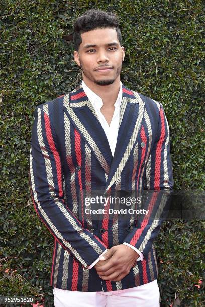 Rome Flynn attends the 2018 Daytime Emmy Awards Arrivals at Pasadena Civic Auditorium on April 29, 2018 in Pasadena, California.